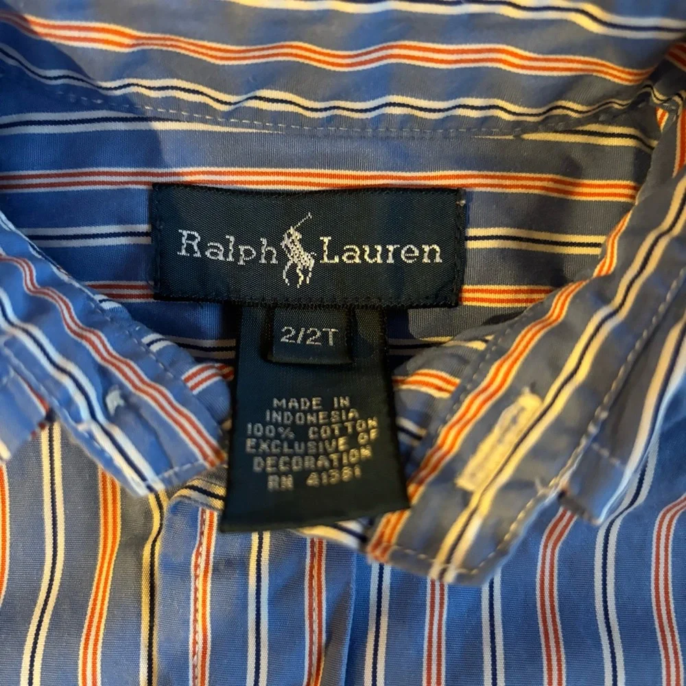 Ralph Lauren Long sleeve button down 2T